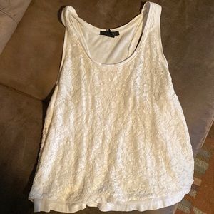 White Lace Tank Top